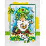 Woodware Woodware Clear Singles Lucky Gnome 4 in x 6 in Stamp