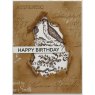 Creative Expressions Creative Expressions Sam Poole Vintage Plume 4 in x 6 in Pre-Cut Rubber Stamp