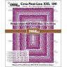 Crealies Crea-Nest-Lies XXL Dies no. 130, Rectangles With Rough Edges and Stitchlines CLNestXXL130