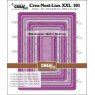 Crealies Crea-Nest-Lies XXL Dies no. 161, Rectangles With Rounded Corners, Stitchline CLNestXXL161