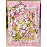 Woodware Woodware Clear Singles Spring Magnolia 4 in x 6 in Stamp Set