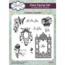 Creative Expressions Creative Expressions Taylor Made Journals Chateau Garden 6 in x 8 in Clear Stamp Set