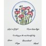 Julie Hickey Julie Hickey Designs Peter's Circle Poppies & Cornflowers A6 Stamp DS-PT-1057