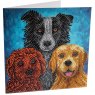 Craft Buddy "DOG PORTRAIT" CRYSTAL ART CARD CCK-A126