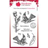Woodware Woodware Clear Singles Flying Birds 4 in x 6 in Stamp Set