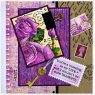 Woodware Woodware Clear Singles Postal Rose 4 in x 6 in Stamp Set