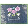 Woodware Woodware Clear Magic Stitched Flower Border Stamp