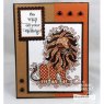 Stampendous Stampendous Cling Rubber Stamp - Penpattern Lion