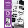 Crafter's Companion A6 Unmounted Rubber Stamp - Dream Big