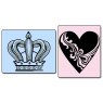 Sizzix Sizzix Crown and Heart Set Embossing Folders
