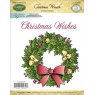 JustRite JustRite Mini Cling - Christmas Wreath Stamp