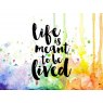Visible Image Visible Image Express Yourself Stamp - Life is for Living