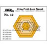 Crealies Crealies Nest-Lies Small Hexagons Die CNLS12