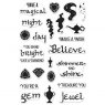 Hero Arts Hero Arts Magical Nights Messages Clear Stamp CM222