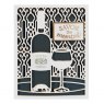 Spellbinders Spellbinders Card Creator Time for Wine A2 Card Front Etched Dies Wine Country by Stacey Caron S5-34