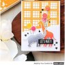 Hero Arts Hero Arts Birthday Animal Silhouettes Stamp + Die Combo SB150