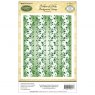 JustRite JustRite Cling - Ribbons of Holly Background Stamp