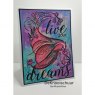 Coosa COOSA Crafts Clear Stamps A6 -Live Dream