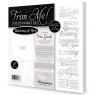 Hunkydory Hunkydory Thinking of You - Trim Me! Foiled Insert Pad - Silver